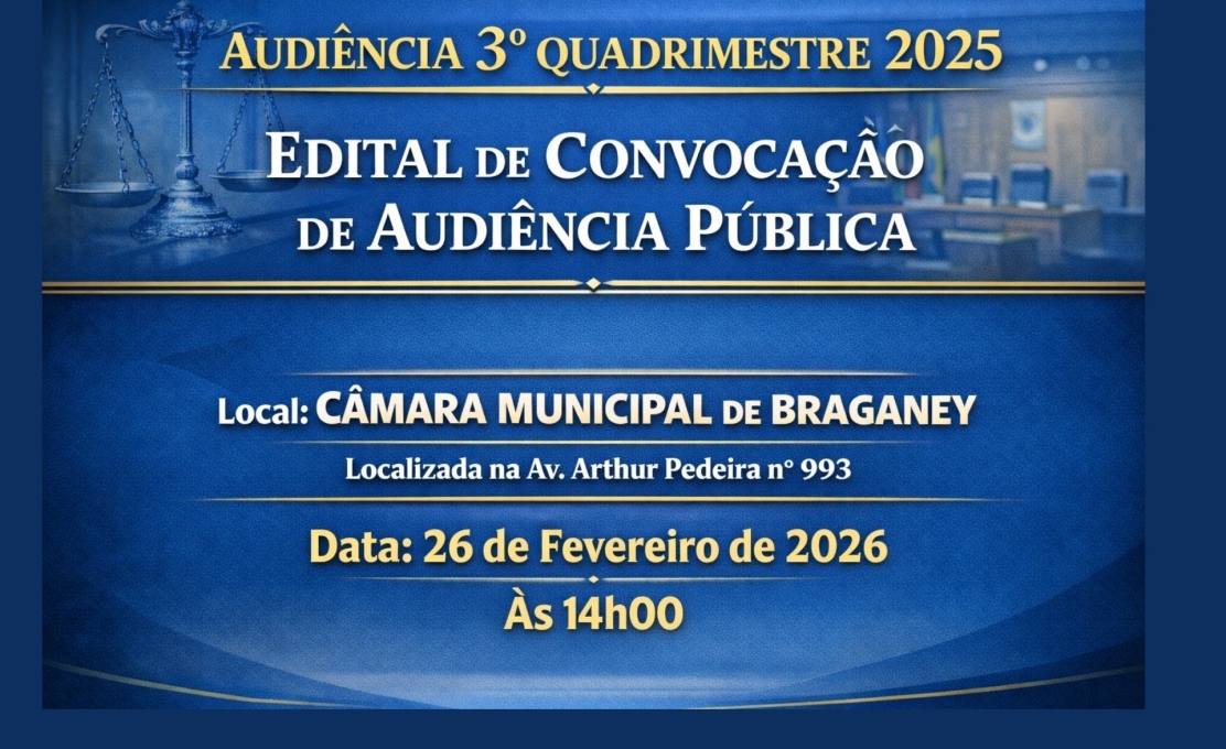 Audiência Pública, Edital de Convocação