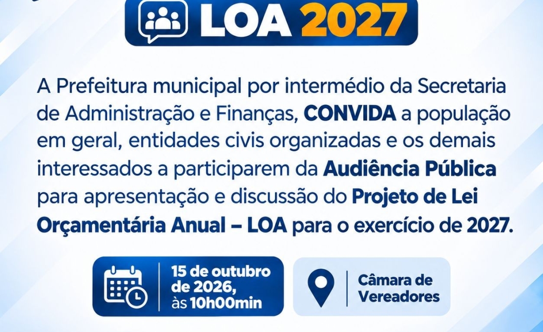 Audiência Pública - LOA 2027